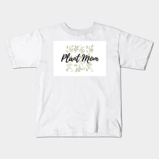 Plant Mom Floral Pattern Kids T-Shirt